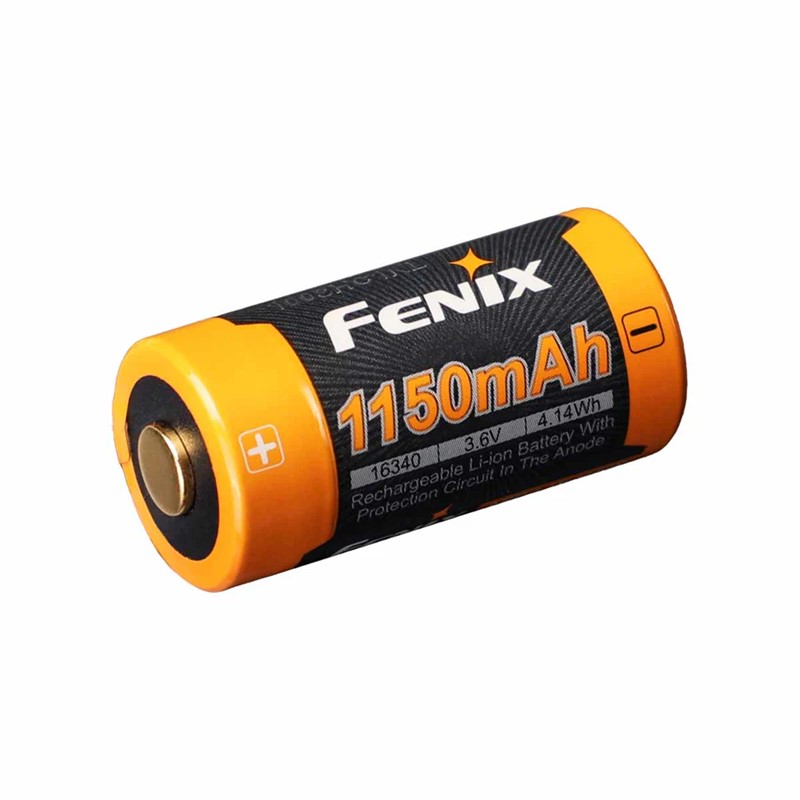 Fenix ARB-L16-1150P 16340 Rechargeable Battery - Click for larger image Fenix ARB-L16-1150P 16340 Rechargeable Battery