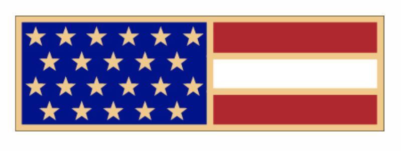 Smith & Warren American Flag Service Bar - Gold Highlights - Click for larger image Smith & Warren American Flag Service Bar - Gold Highlights