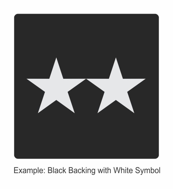 Square Rank Patch - Assistant Chief - Two Stars - Click for larger image Square Rank Patch - Assistant Chief - Two Stars