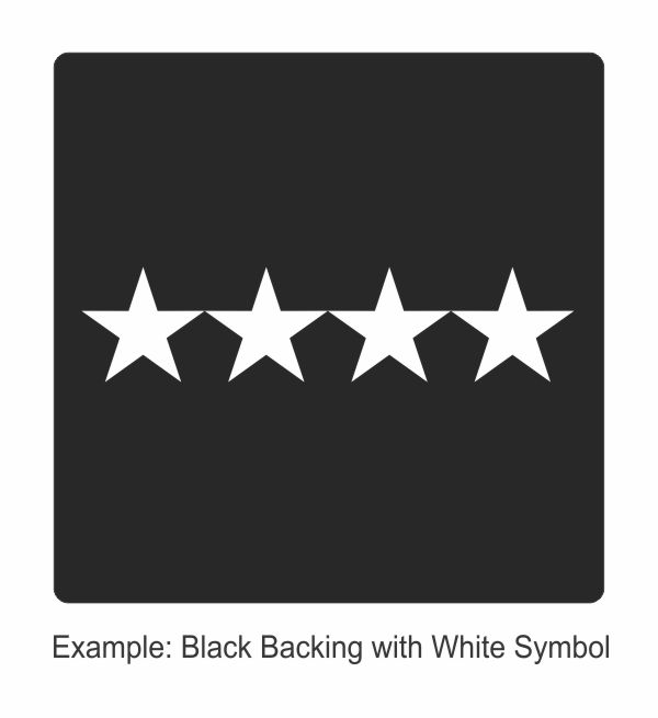 Square Rank Patch - Chief - Four Stars - Click for larger image Square Rank Patch - Chief - Four Stars