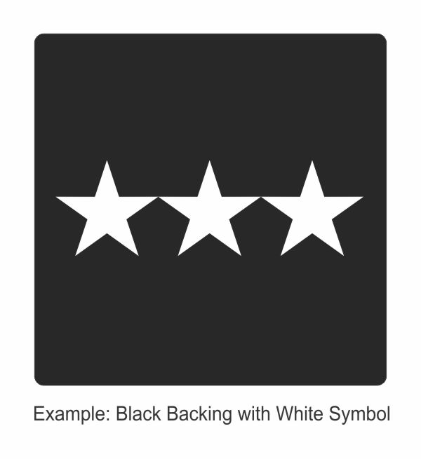 Square Rank Patch - Deputy Chief - Three Stars - Click for larger image Square Rank Patch - Deputy Chief - Three Stars