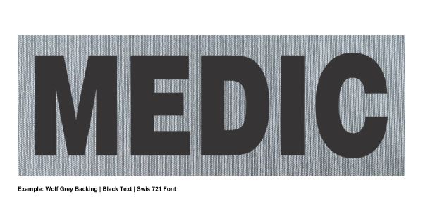 Stock ID Patch - MEDIC - 11x4 - Hook Base - Click for larger image Stock ID Patch - MEDIC - 11x4 - Hook Base