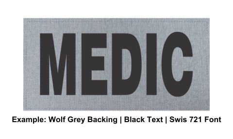 Stock ID Patch - MEDIC - 4x2 - Hook Base - Click for larger image Stock ID Patch - MEDIC - 4x2 - Hook Base