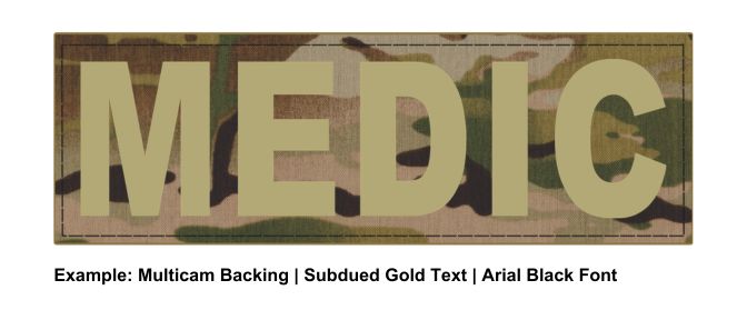 Stock ID Patch - MEDIC - 6x2 - Hook Base - Click for larger image Stock ID Patch - MEDIC - 6x2 - Hook Base