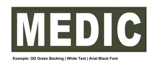 Stock ID Patch - MEDIC - 6x2 - Hook Base - Click for larger image Stock ID Patch - MEDIC - 6x2 - Hook Base