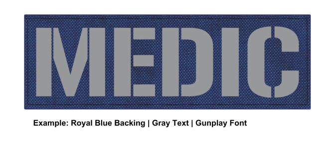 Stock ID Patch - MEDIC - 6x2 - Hook Base - Click for larger image Stock ID Patch - MEDIC - 6x2 - Hook Base