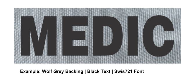 Stock ID Patch - MEDIC - 6x2 - Hook Base - Click for larger image Stock ID Patch - MEDIC - 6x2 - Hook Base