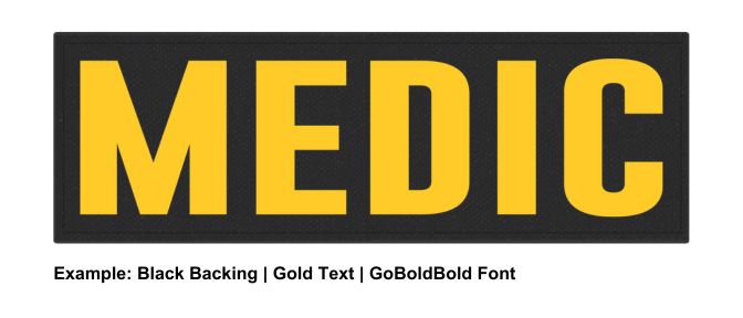 Stock ID Patch - MEDIC - 6x2 - Hook Base - Click for larger image Stock ID Patch - MEDIC - 6x2 - Hook Base