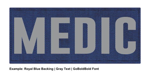 Stock ID Patch - MEDIC - 7x3 - Hook Base - Click for larger image Stock ID Patch - MEDIC - 7x3 - Hook Base