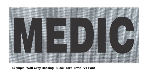 Stock ID Patch - MEDIC - 7x3 - Hook Base - Click for larger image Stock ID Patch - MEDIC - 7x3 - Hook Base