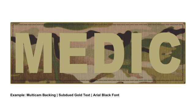 Stock ID Patch - MEDIC - 8.5x3 - Hook Base - Click for larger image Stock ID Patch - MEDIC - 8.5x3 - Hook Base