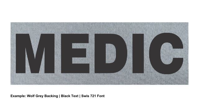 Stock ID Patch - MEDIC - 8.5x3 - Hook Base - Click for larger image Stock ID Patch - MEDIC - 8.5x3 - Hook Base
