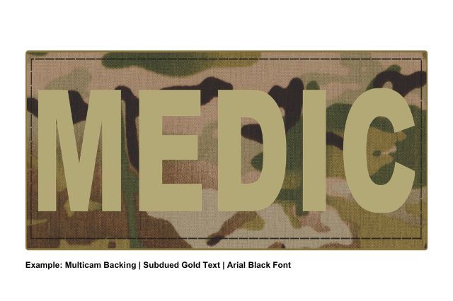 Stock ID Patch - MEDIC - 8x4 - Hook Base - Click for larger image Stock ID Patch - MEDIC - 8x4 - Hook Base