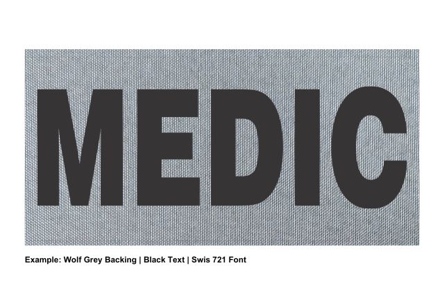 Stock ID Patch - MEDIC - 8x4 - Hook Base - Click for larger image Stock ID Patch - MEDIC - 8x4 - Hook Base