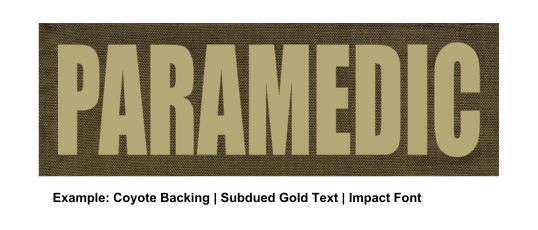 Stock ID Patch - PARAMEDIC - 6x2 - Hook Base - Click for larger image Stock ID Patch - PARAMEDIC - 6x2 - Hook Base