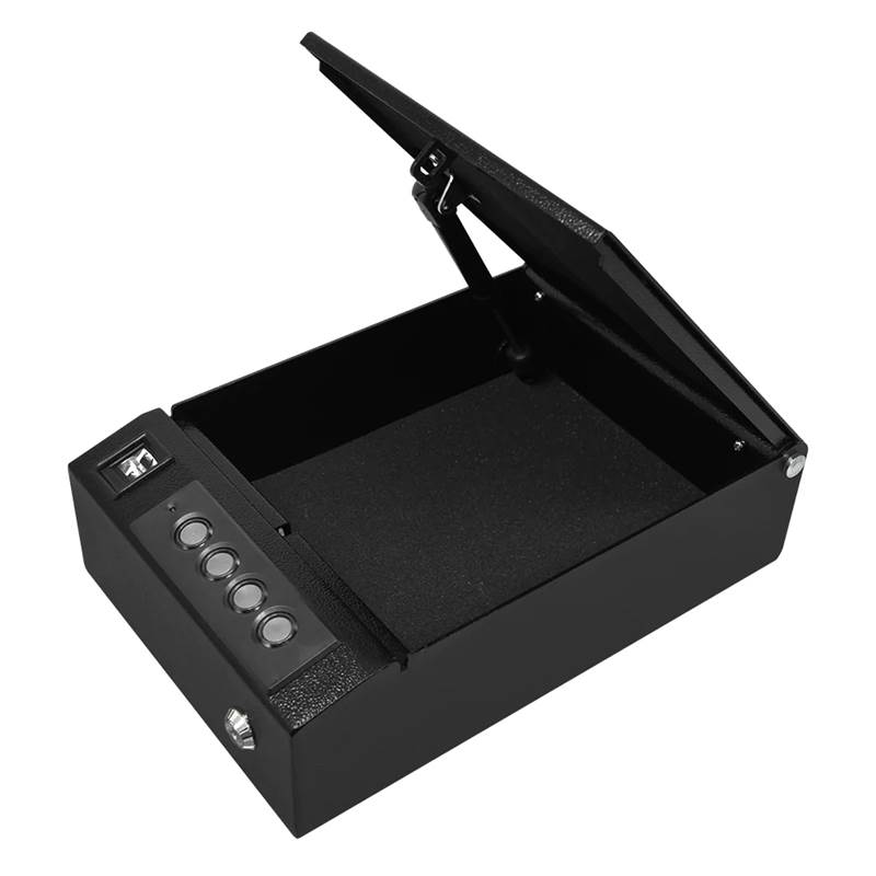 Top Vault Stealth Handgun Safe - Biometric, Electronic and Key Lock - Click for larger image Top Vault Stealth Handgun Safe - Biometric, Electronic and Key Lock