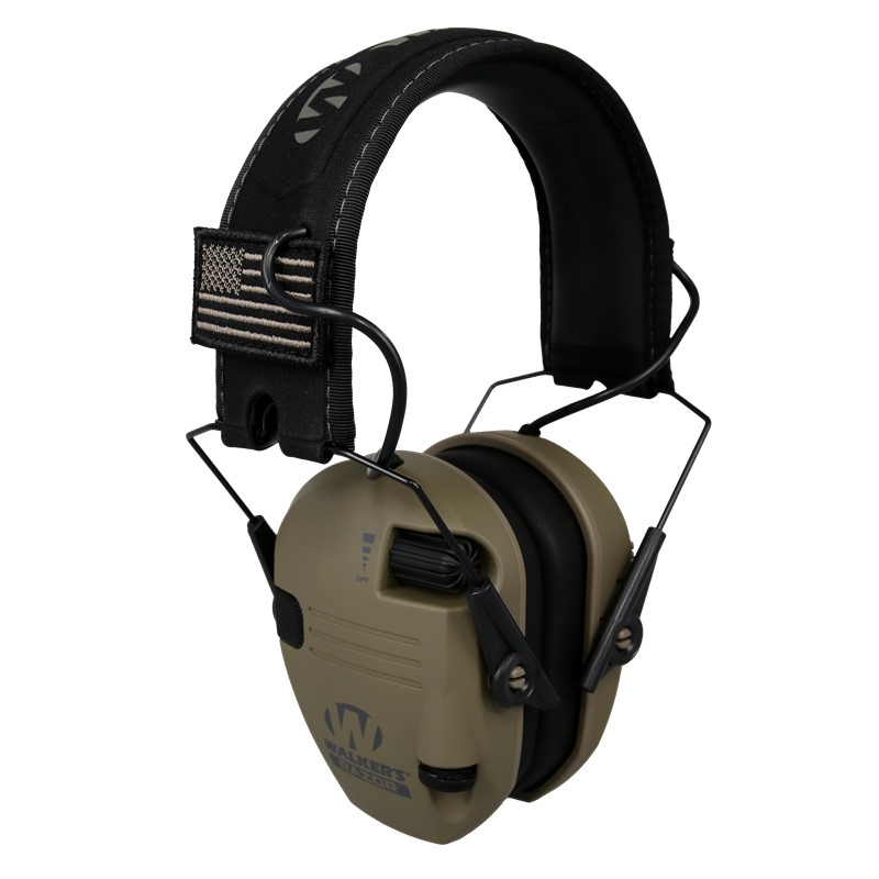 Walker's Razor Patriot Ear Muffs - FDE - Click for larger image Walker's Razor Patriot Ear Muffs - FDE