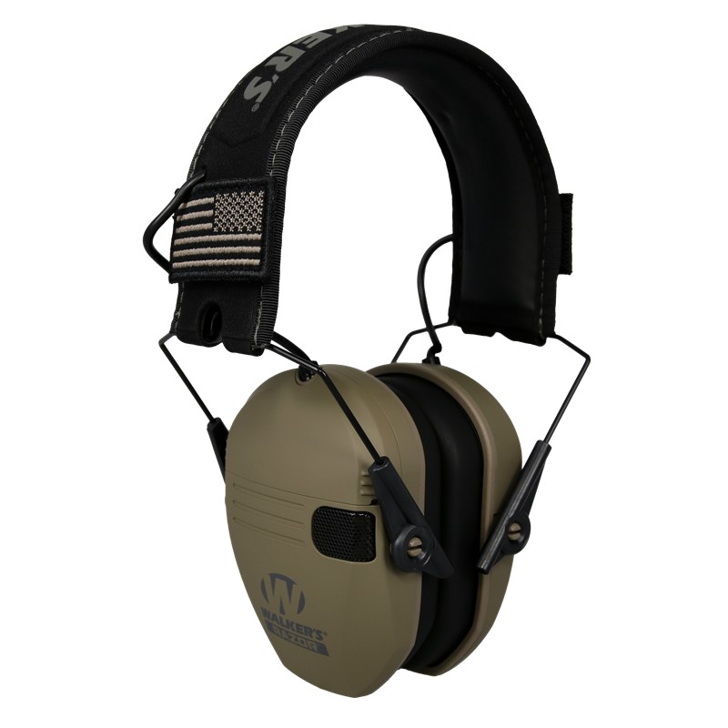 Walker's Razor Patriot Ear Muffs - FDE - Click for larger image Walker's Razor Patriot Ear Muffs - FDE