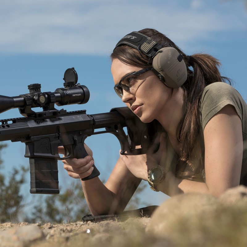 Walker's Razor Patriot Ear Muffs - FDE - Click for larger image Walker's Razor Patriot Ear Muffs - FDE
