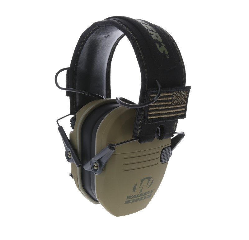 Walker's Razor Patriot Ear Muffs - OD Green - Click for larger image Walker's Razor Patriot Ear Muffs - OD Green